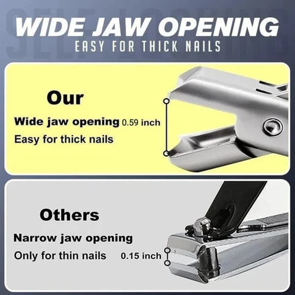 (šLAST DAY SALE - 60%OFF) Ultra Sharp Stainless Steel Nail Clippers