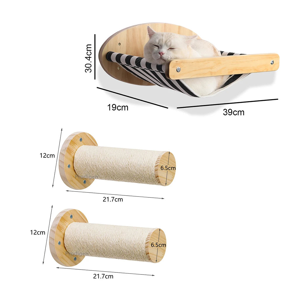 Cat Hammock With Scratching Stairs