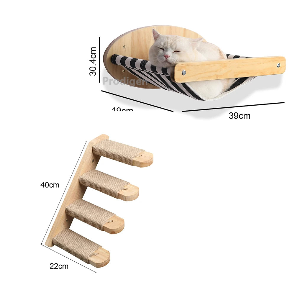 Cat Hammock With Scratching Stairs