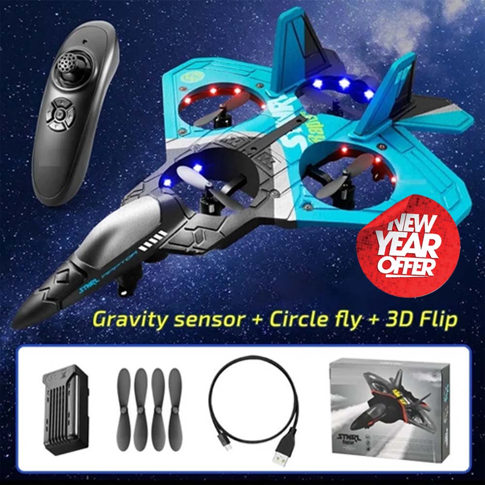 EASTER DAY SALE 70% OFF🎁 V18 JET FIGHTER STUNT RC AIRPLANE 🛩️