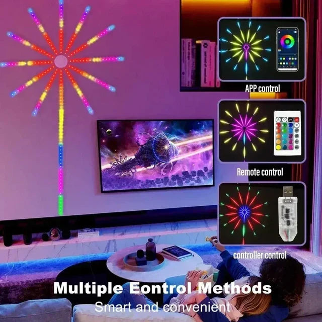 WiFi Bluetooth Smart Fireworks Led Light