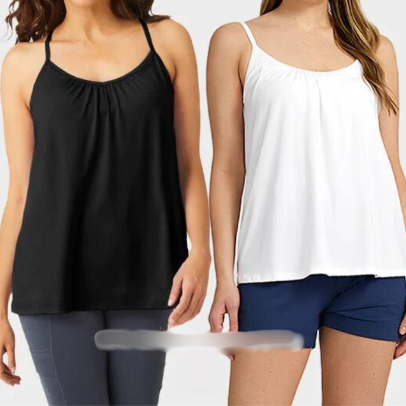 Loose-fitting Tank Top With Built-in Bra