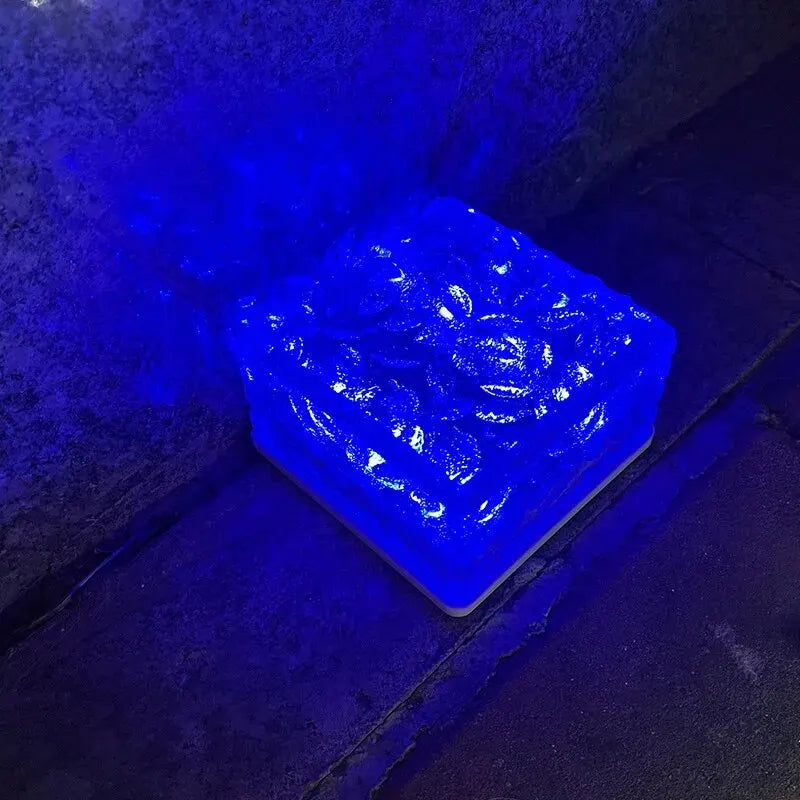 Solar Glass Brick Light Solar Ice Cube LED