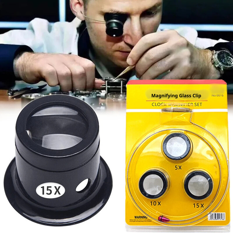 Magnifying Glass Clip on Magnifier for Watchmaker