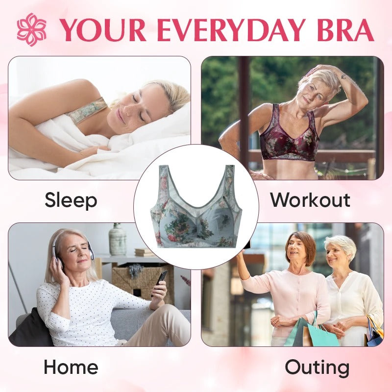 Lace Buttonless Comfortable Bra