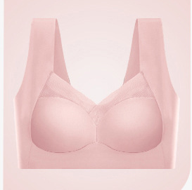 Women's Bra Large Size Sexy Yoga Sports Vest Style No Steel Ring Bra