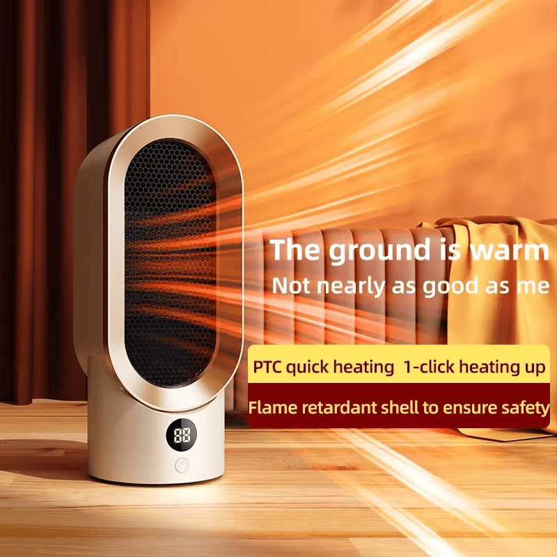 2024 Portable Mini Electric Heater - PTC Ceramic for Home, Office, Bedroom