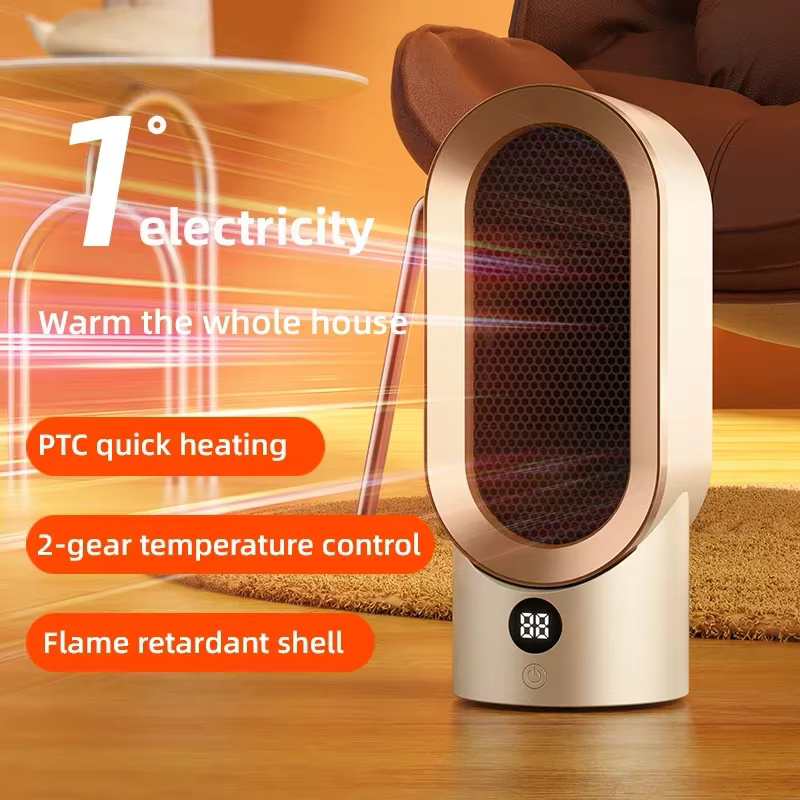 2024 Portable Mini Electric Heater - PTC Ceramic for Home, Office, Bedroom