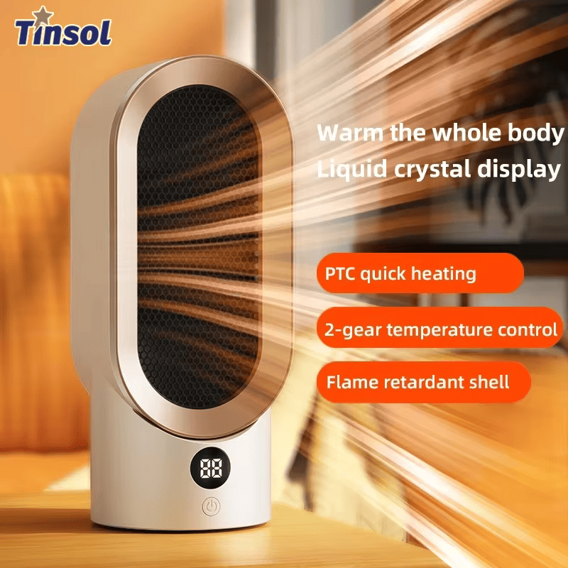2024 Portable Mini Electric Heater - PTC Ceramic for Home, Office, Bedroom