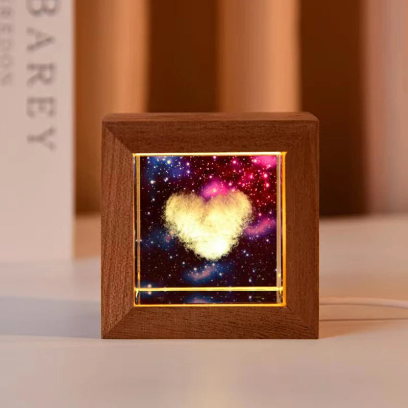 3D Galaxy LED Crystal Light