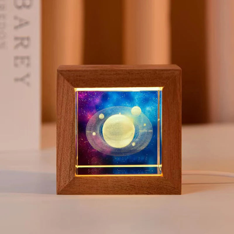 3D Galaxy LED Crystal Light