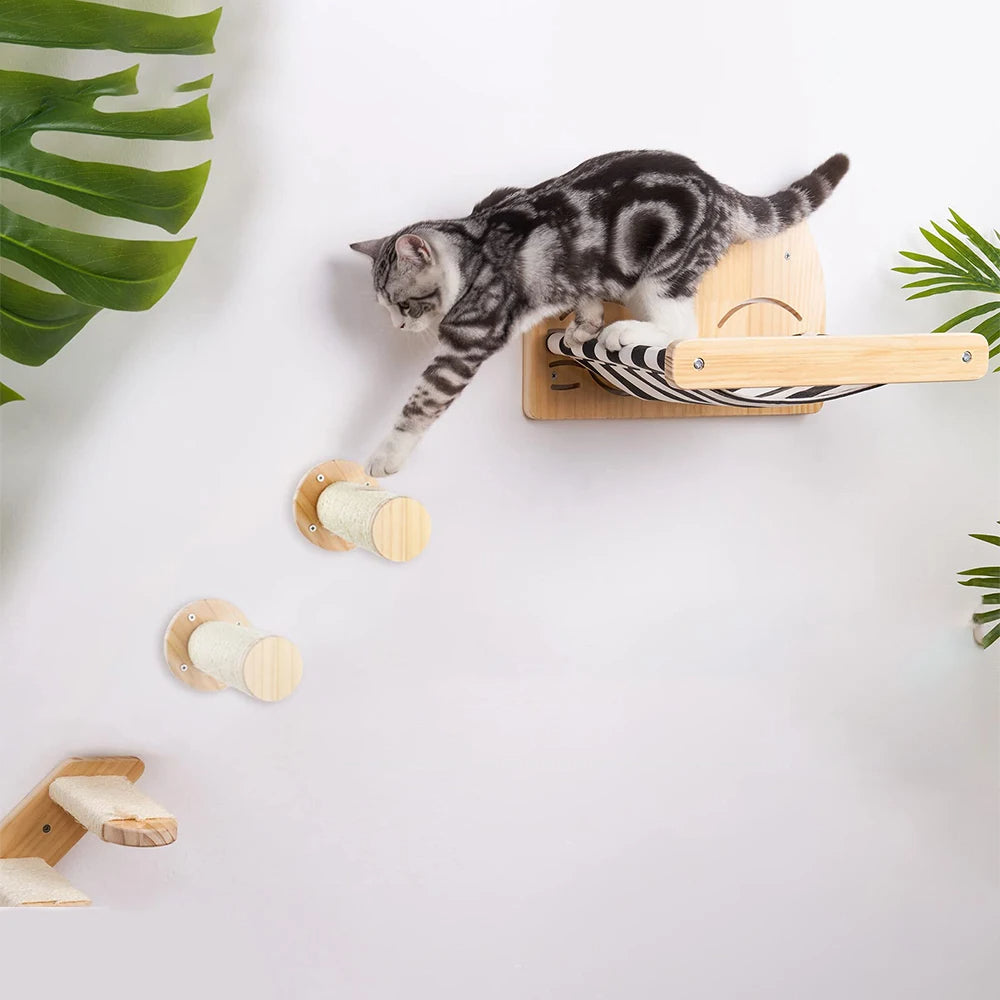 Cat Hammock With Scratching Stairs
