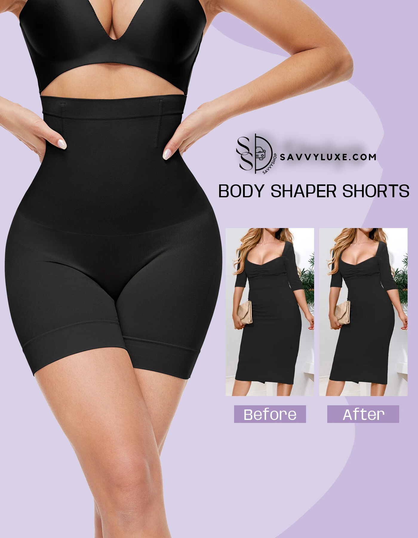High-Waisted Shaper Shorts