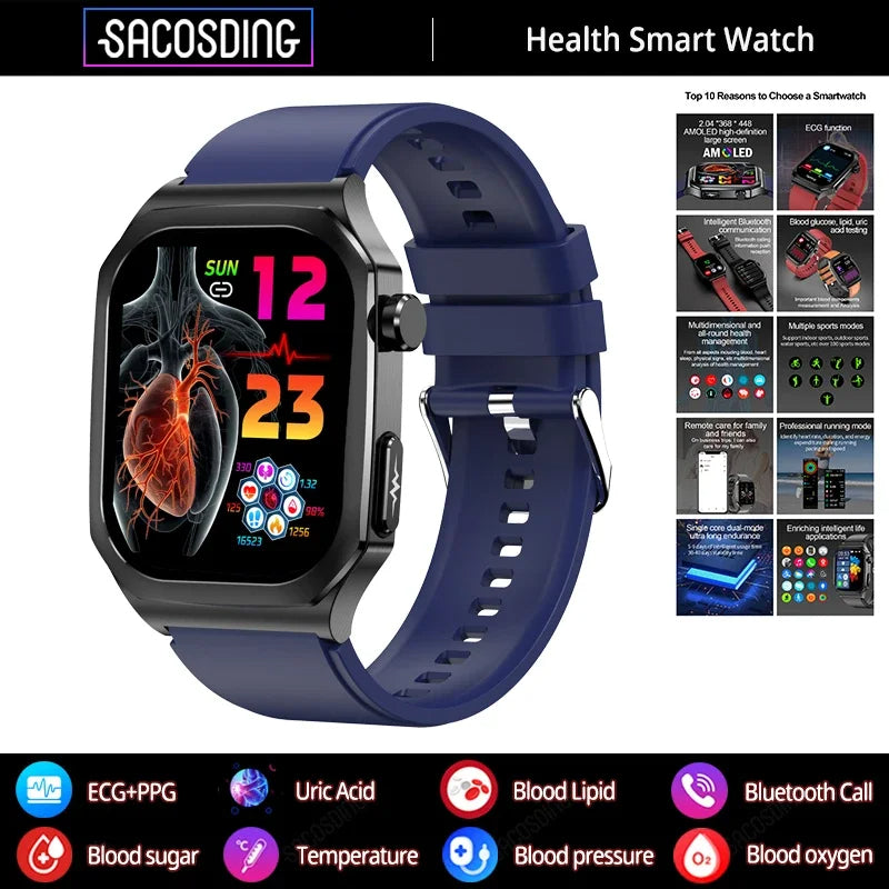 ECG+PPG Health Smartwatch - Blood Sugar