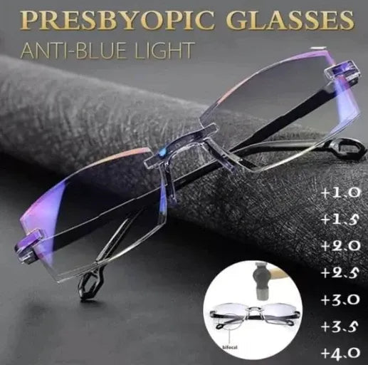 Sapphire high hardness anti-blue progressive Far And Near Dual-Use Reading Glasses