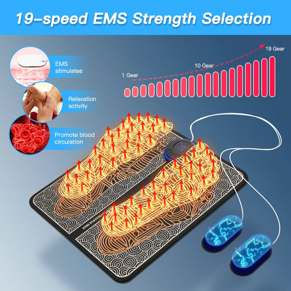 EMS Foot Massager Mat Muscle Stimulator