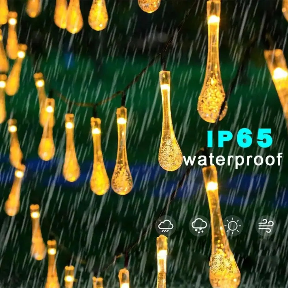 Water Drop Solar Lights