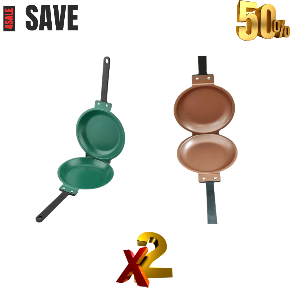 DOUBLE SIDED FRYING PAN - SAVVY LUXE