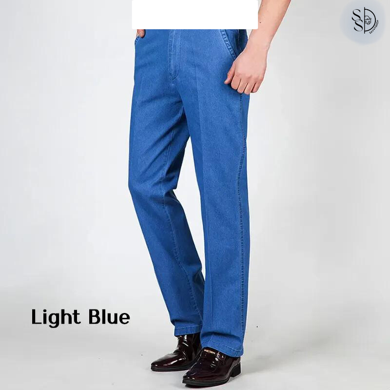🔥 Men's High Waist Straight Fit Stretch Jeans 🔥