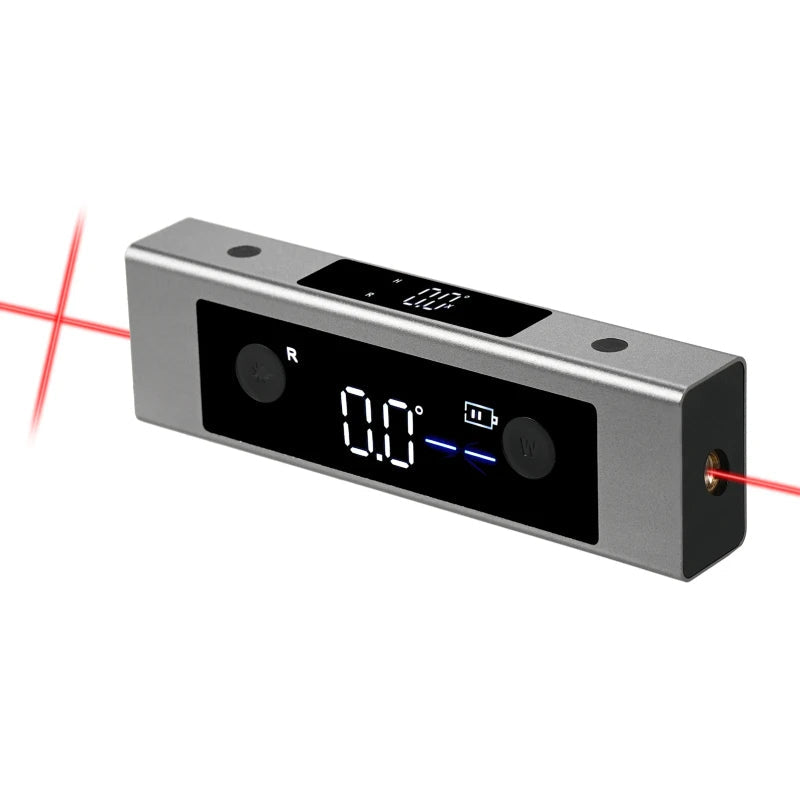 Laser Level Ruler 2 in 1 Laser Protractor Digital Inclinometer