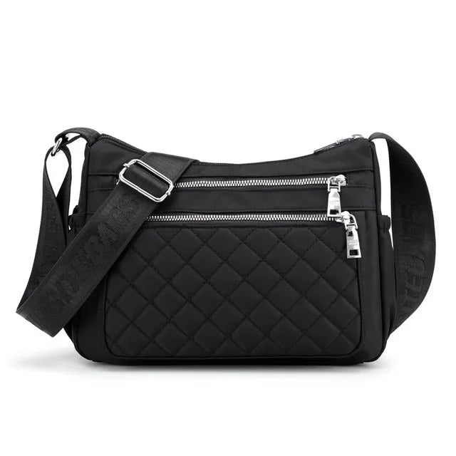 Women Shoulder Bag Waterproof Multi-Pocket Zipper