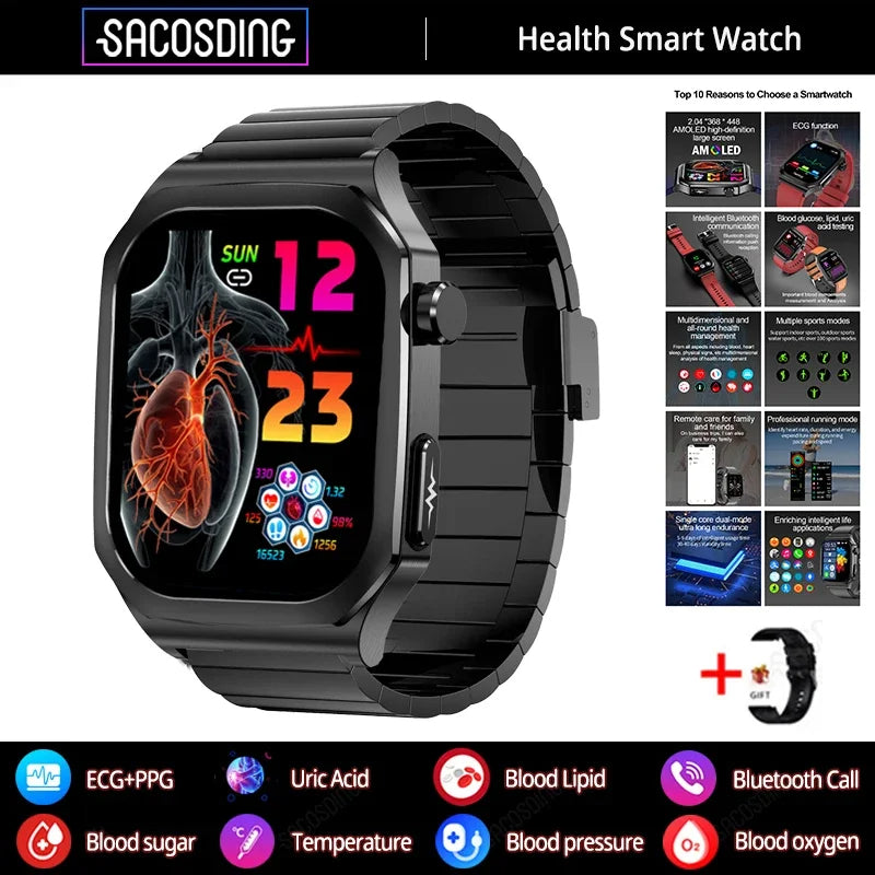 ECG+PPG Health Smartwatch - Blood Sugar
