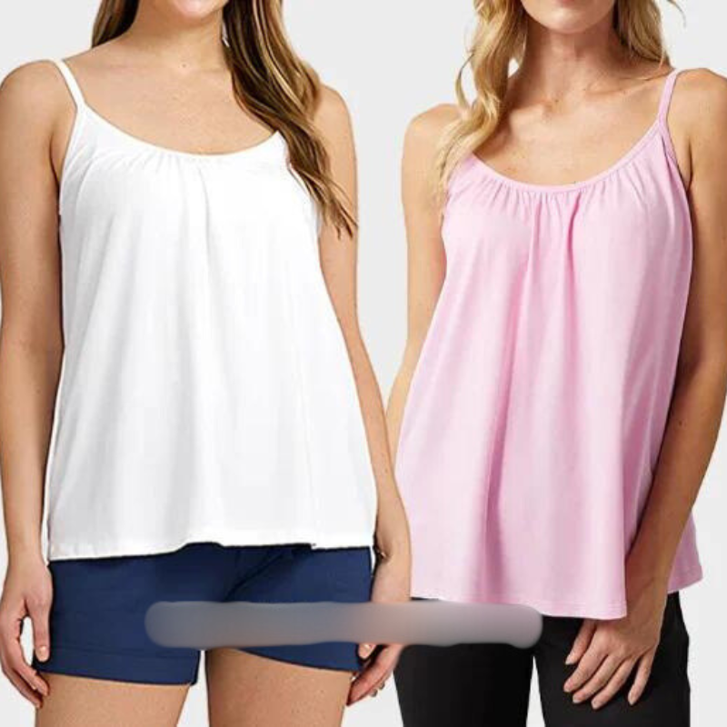 Loose-fitting Tank Top With Built-in Bra