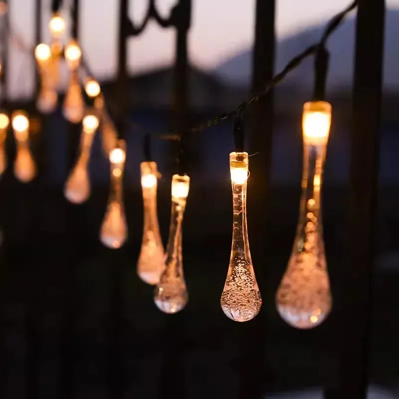 Water Drop Solar Lights