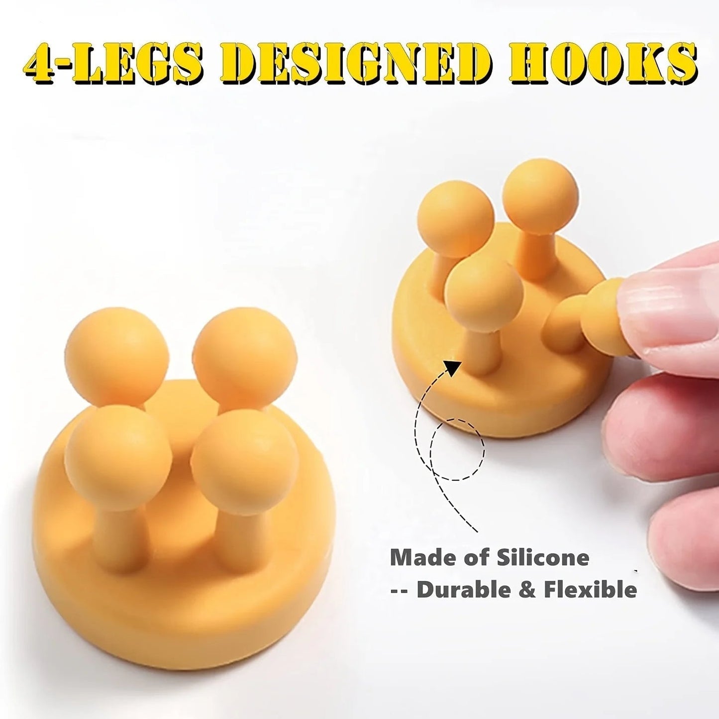 3Pcs Razor Holder Self Adhesive Silicone Toothbrush Holders