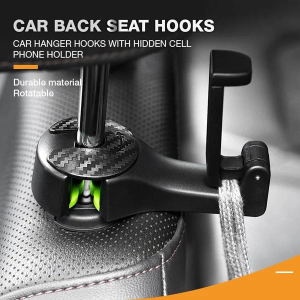 🔥SAVING 65% OFF🔥 2 in 1 Car Headrest Hidden Hook