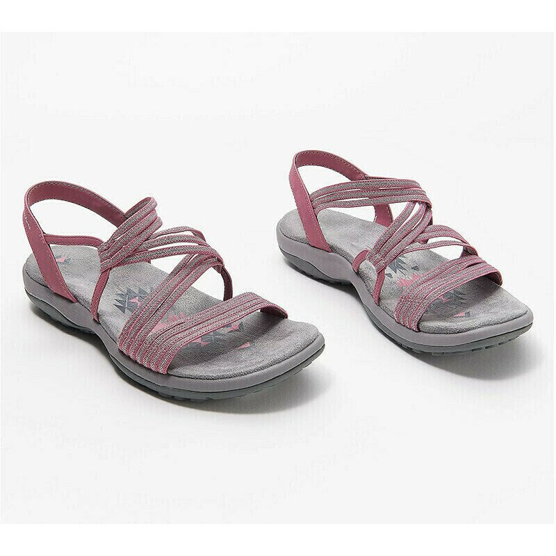 azfleek Sandals Women Summer Flat Beach Elastic Casual Sandals