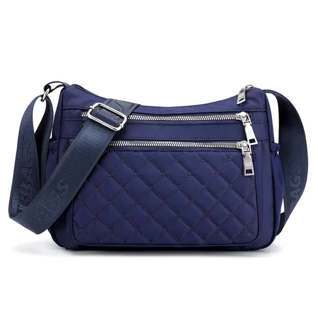 Women Shoulder Bag Waterproof Multi-Pocket Zipper