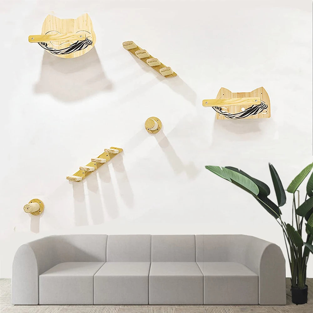 Cat Hammock With Scratching Stairs