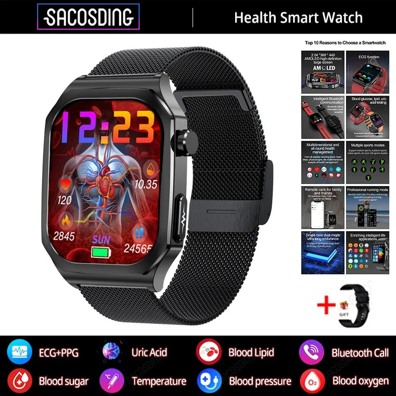 ECG+PPG Health Smartwatch - Blood Sugar
