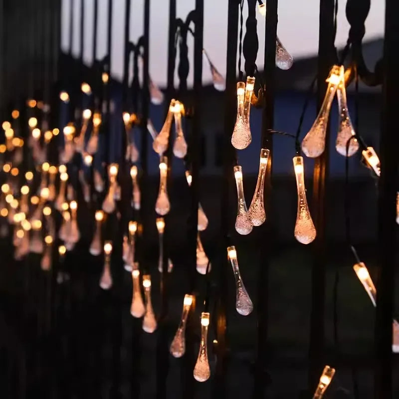Water Drop Solar Lights