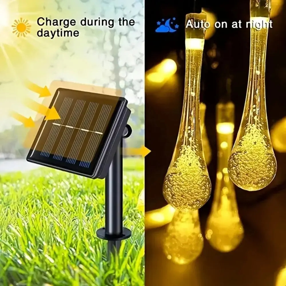 Water Drop Solar Lights