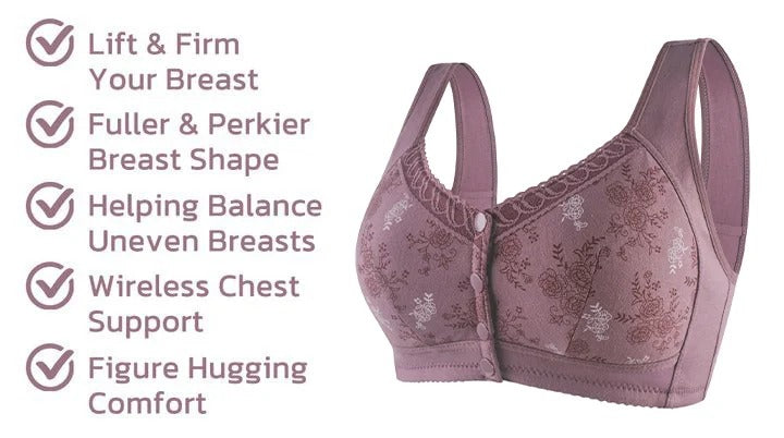Glamorette π₯ LAST DAY SALE 80% π₯ Cotton Front Closure Bra