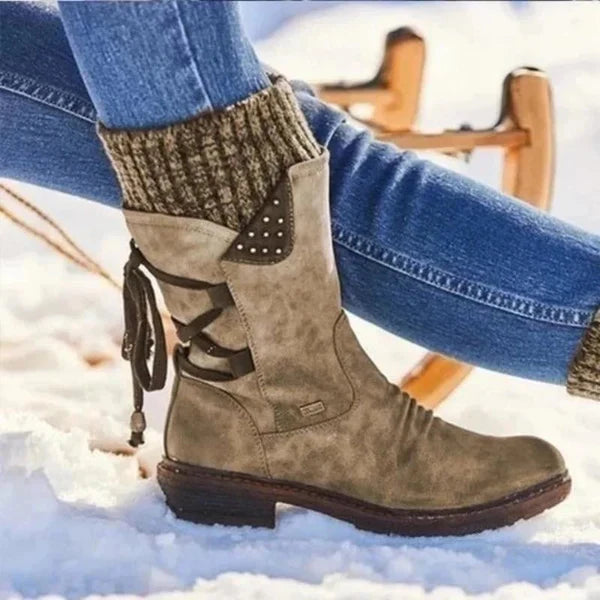 Premium Waterproof boots with mid-calf zip
