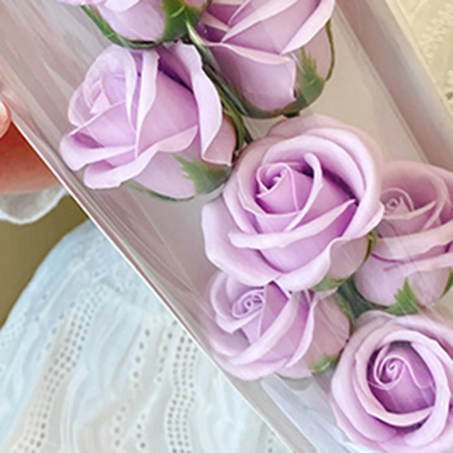 Flower Rose With Glass Dome Led Light
