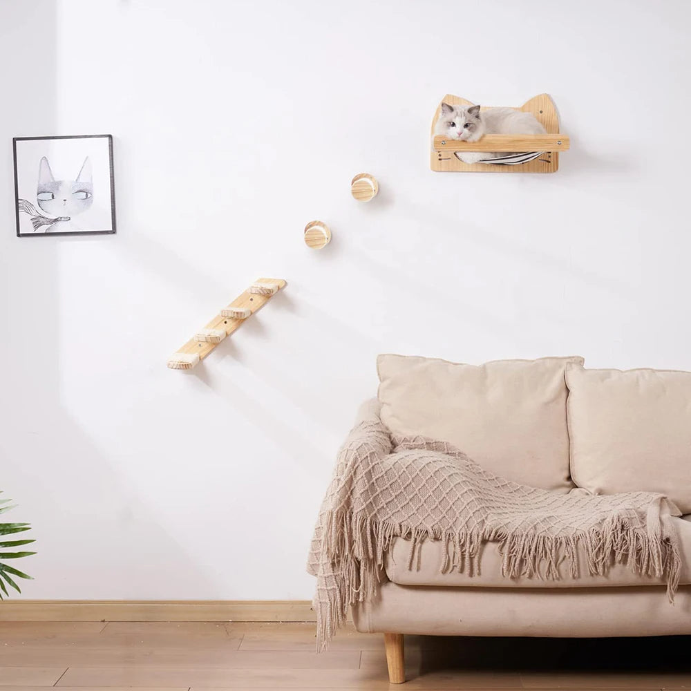Cat Hammock With Scratching Stairs