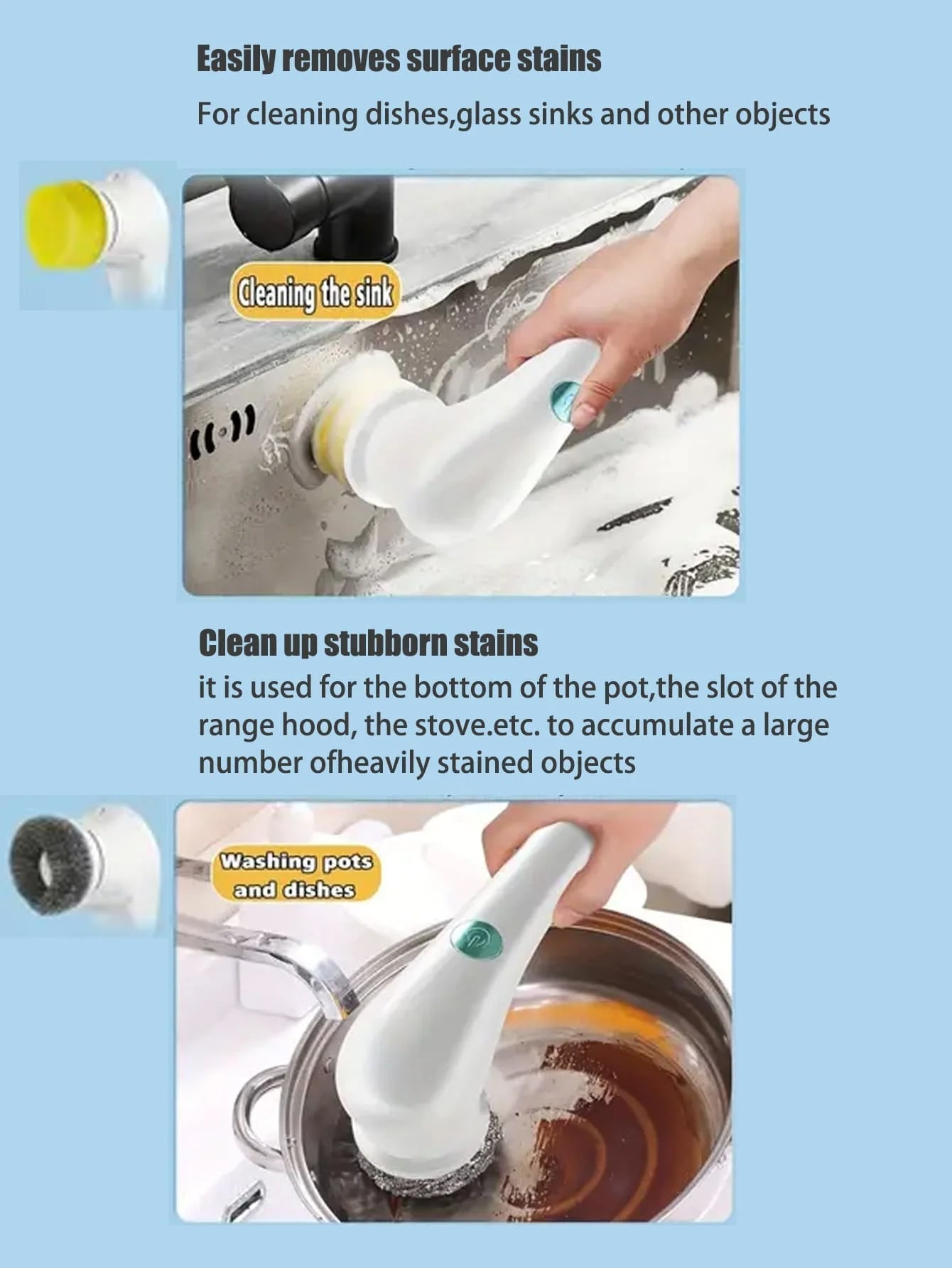 Kitchen Appliances Electric Scrubber