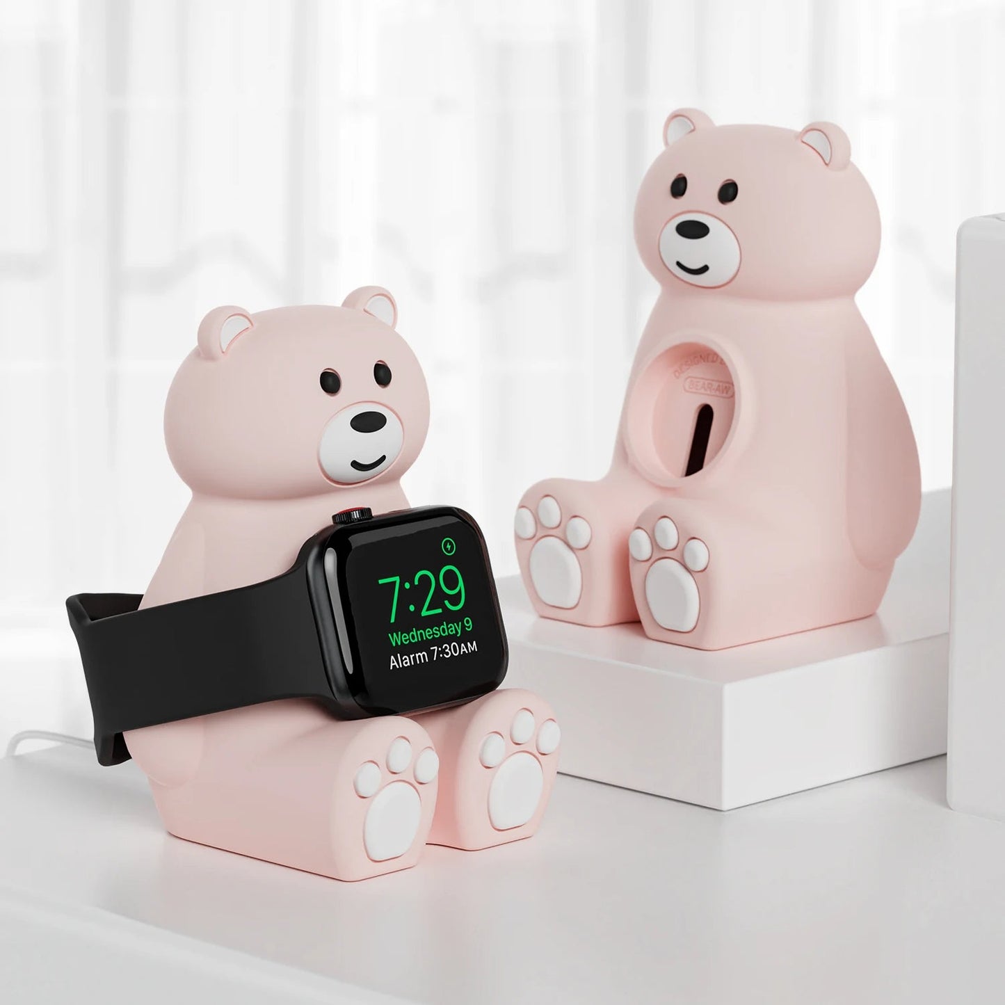 Silicone Bear Charging Stand For Apple Watch
