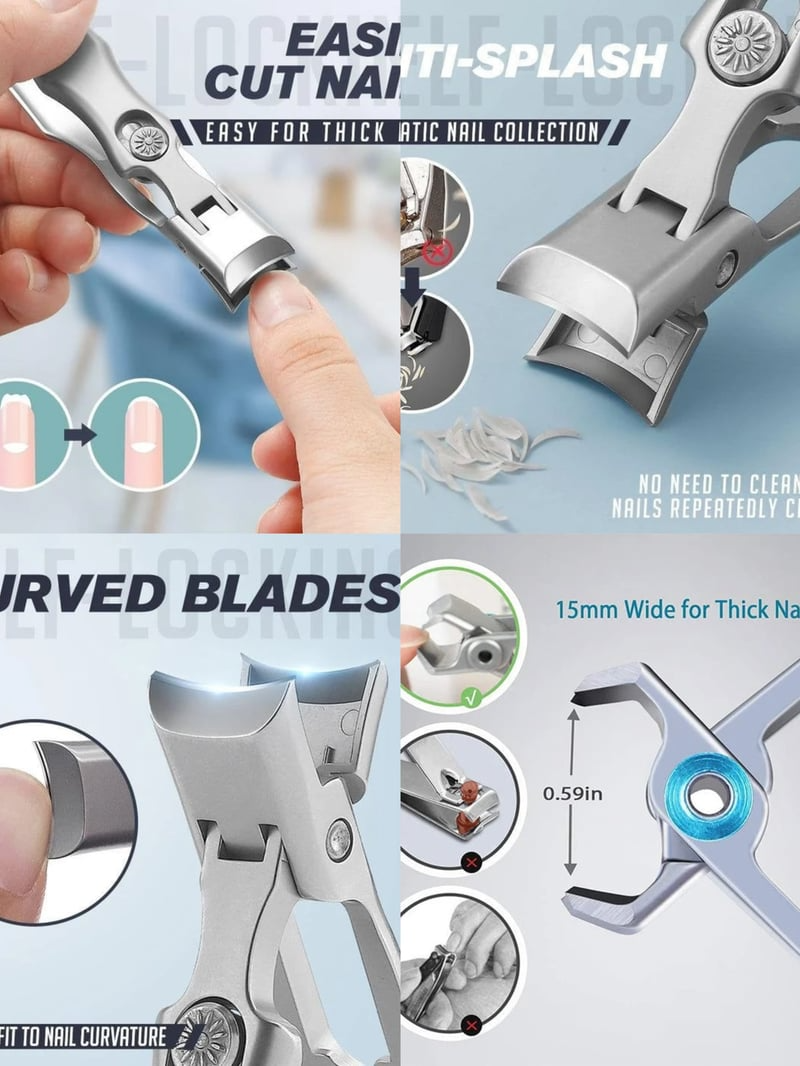 (šLAST DAY SALE - 60%OFF) Ultra Sharp Stainless Steel Nail Clippers