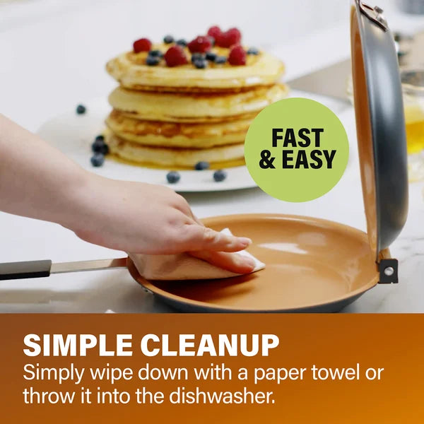 DOUBLE SIDED NON-STICK FRYING PAN