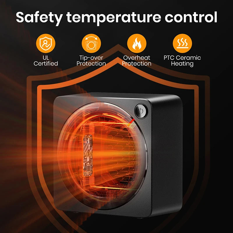 500W Energy Efficient Space Heaters for Indoor Use