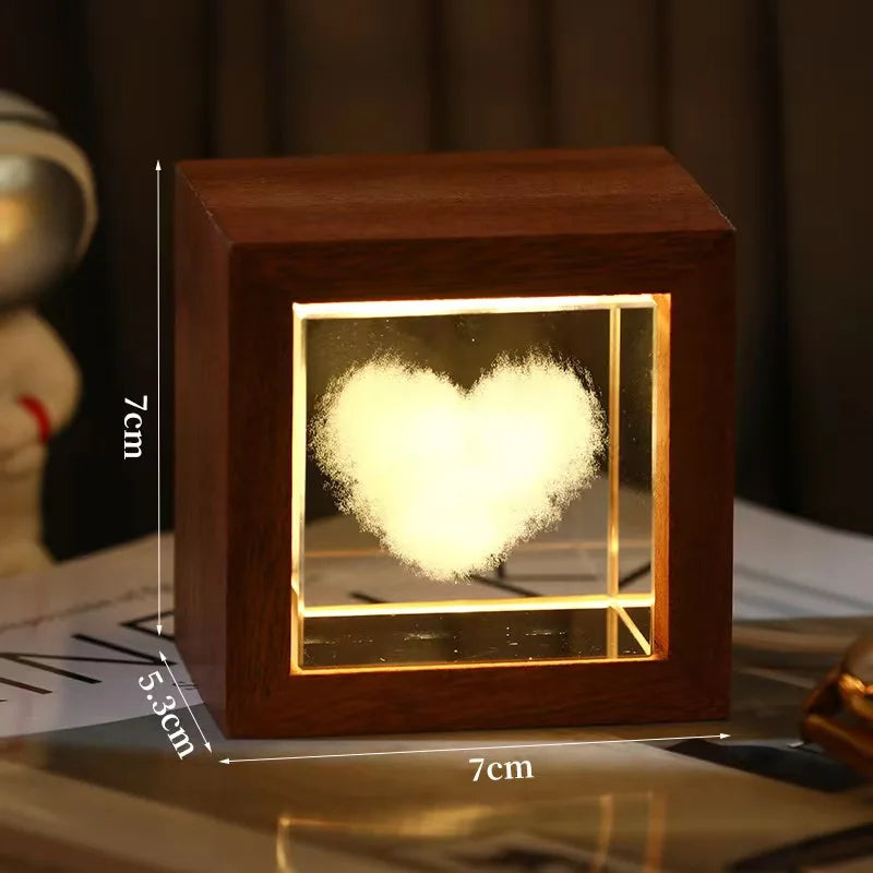 3D Galaxy LED Crystal Light