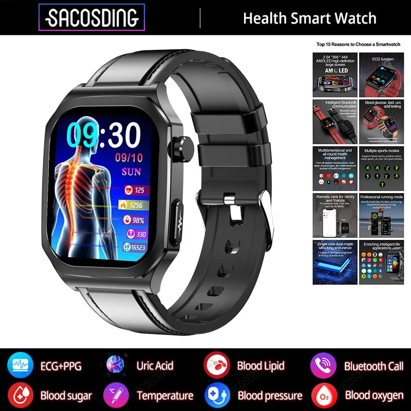 ECG+PPG Health Smartwatch - Blood Sugar