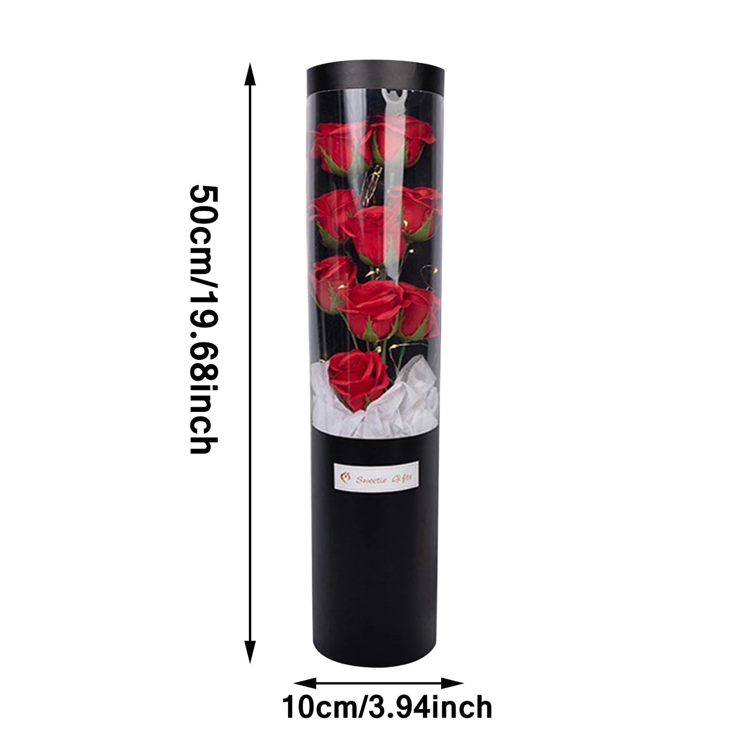 Flower Rose With Glass Dome Led Light