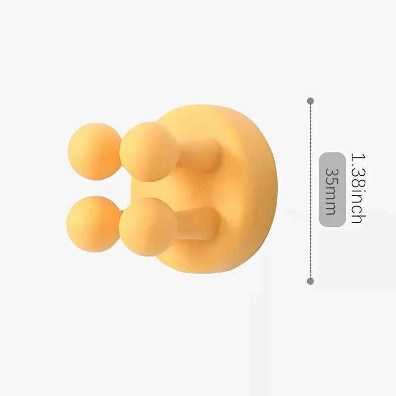 3Pcs Razor Holder Self Adhesive Silicone Toothbrush Holders