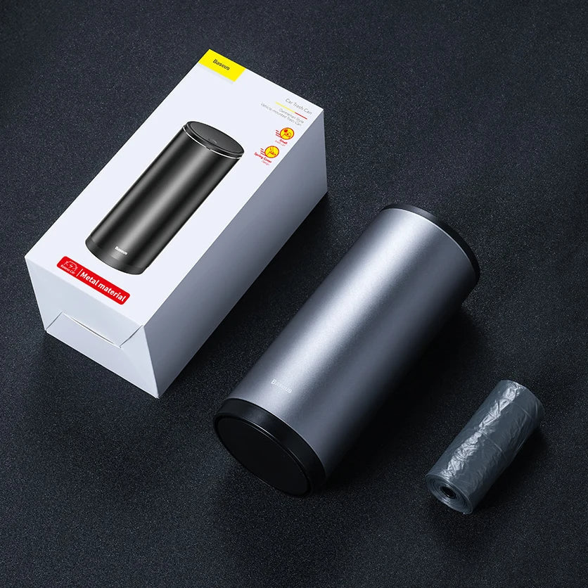 Automotive Car Trash Bin Alloy Garbage Can